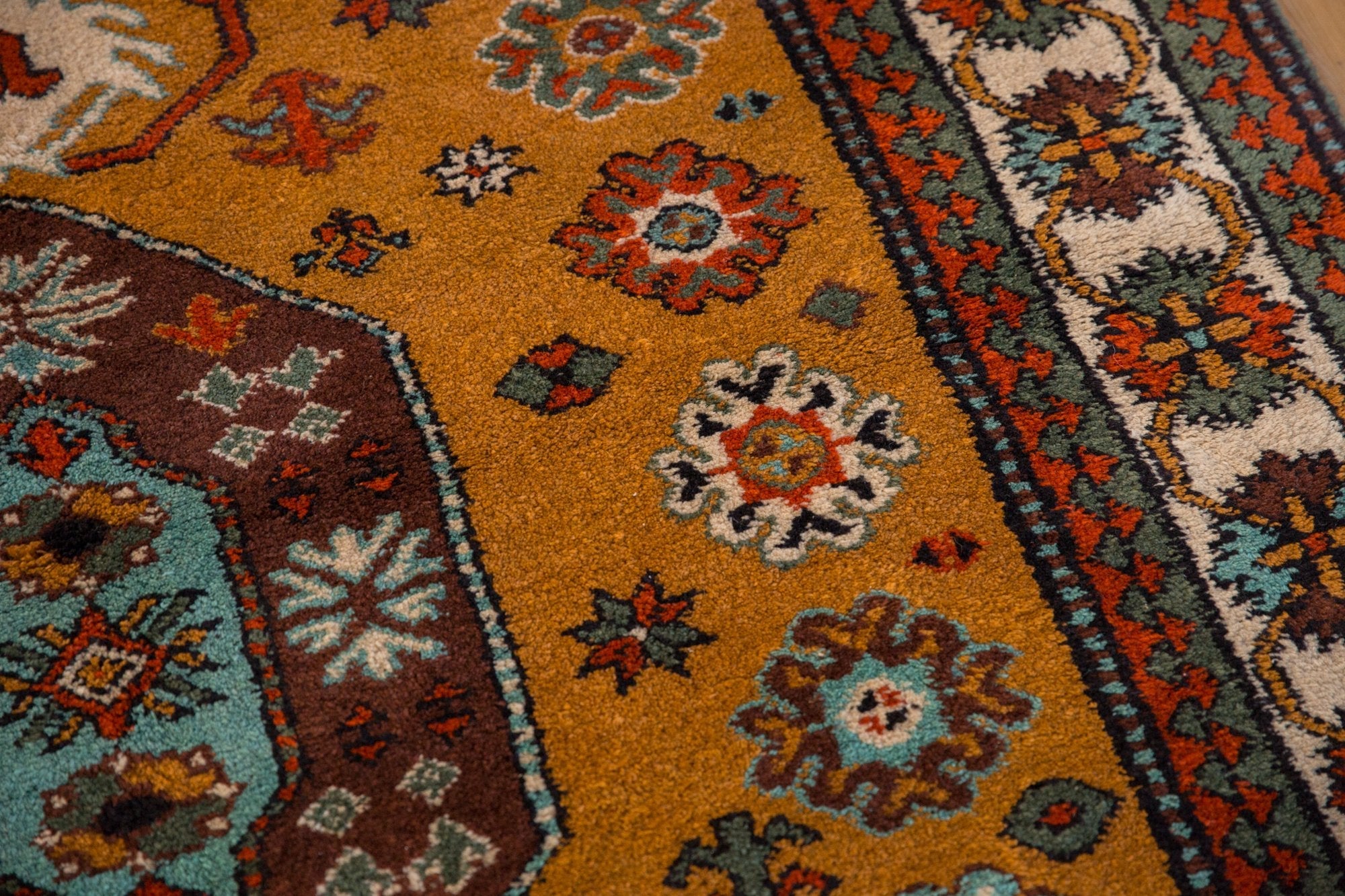 5.5x7.5 Vintage Siberian Kazak Design Carpet