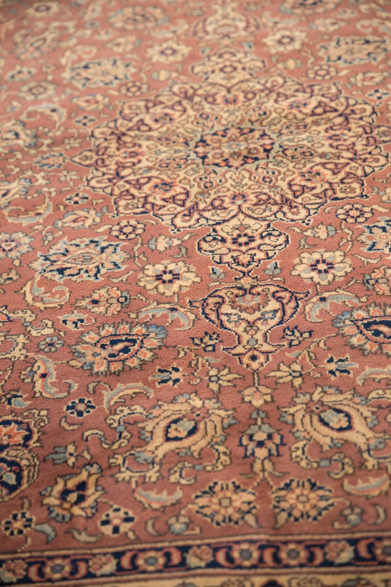 5.5x8 Vintage Romanian Tabriz Design Carpet