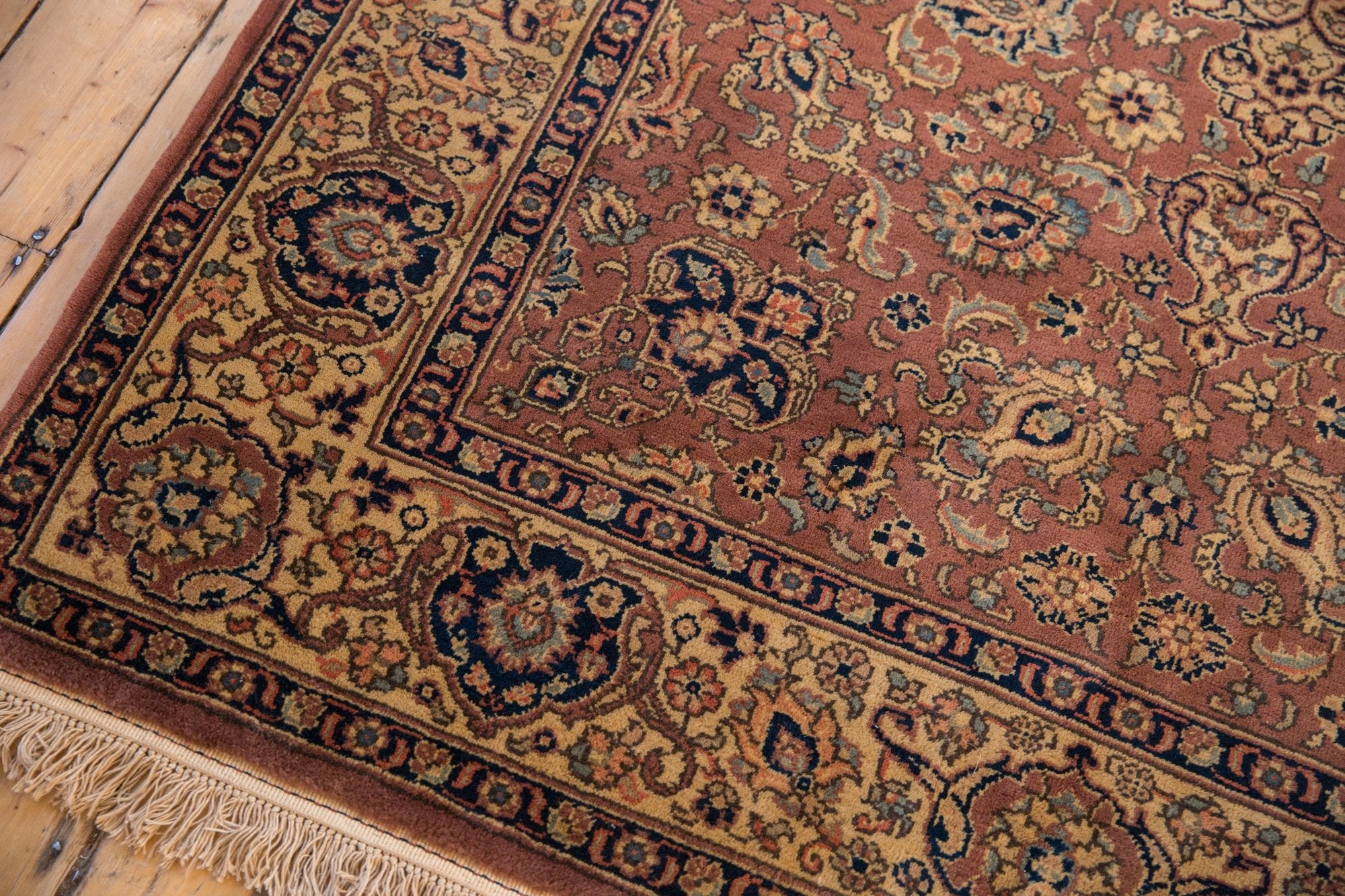 5.5x8 Vintage Romanian Tabriz Design Carpet