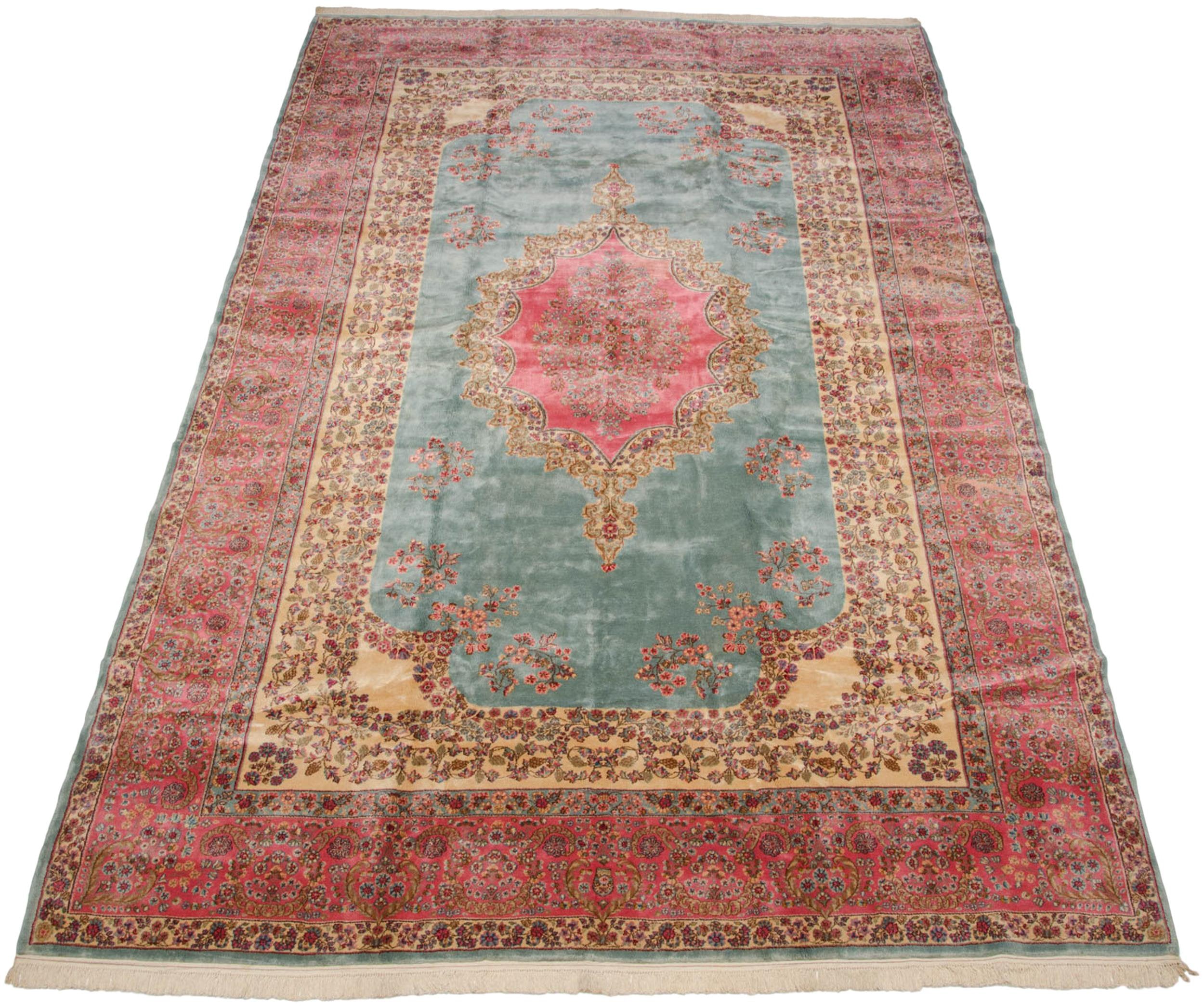 10x16.5 Vintage Fine Kerman Carpet