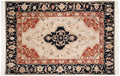 6x9 Vintage Armenian Serapi Design Carpet