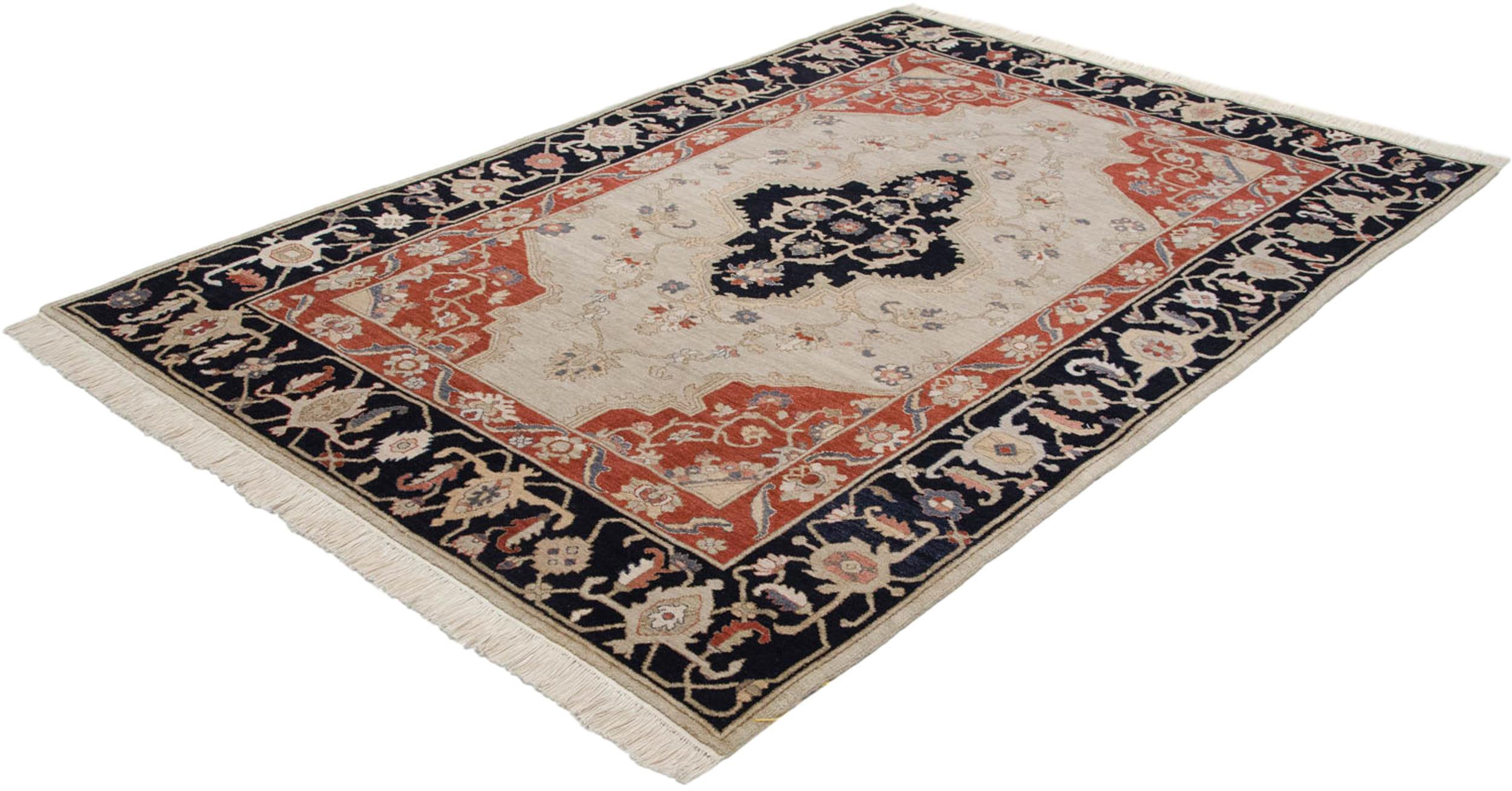 6x9 Vintage Armenian Serapi Design Carpet