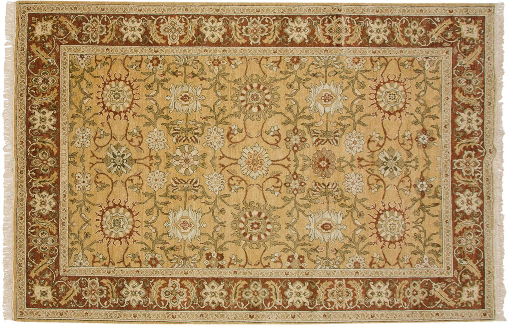 6x9 Vintage Armenian Sultanabad Design Carpet
