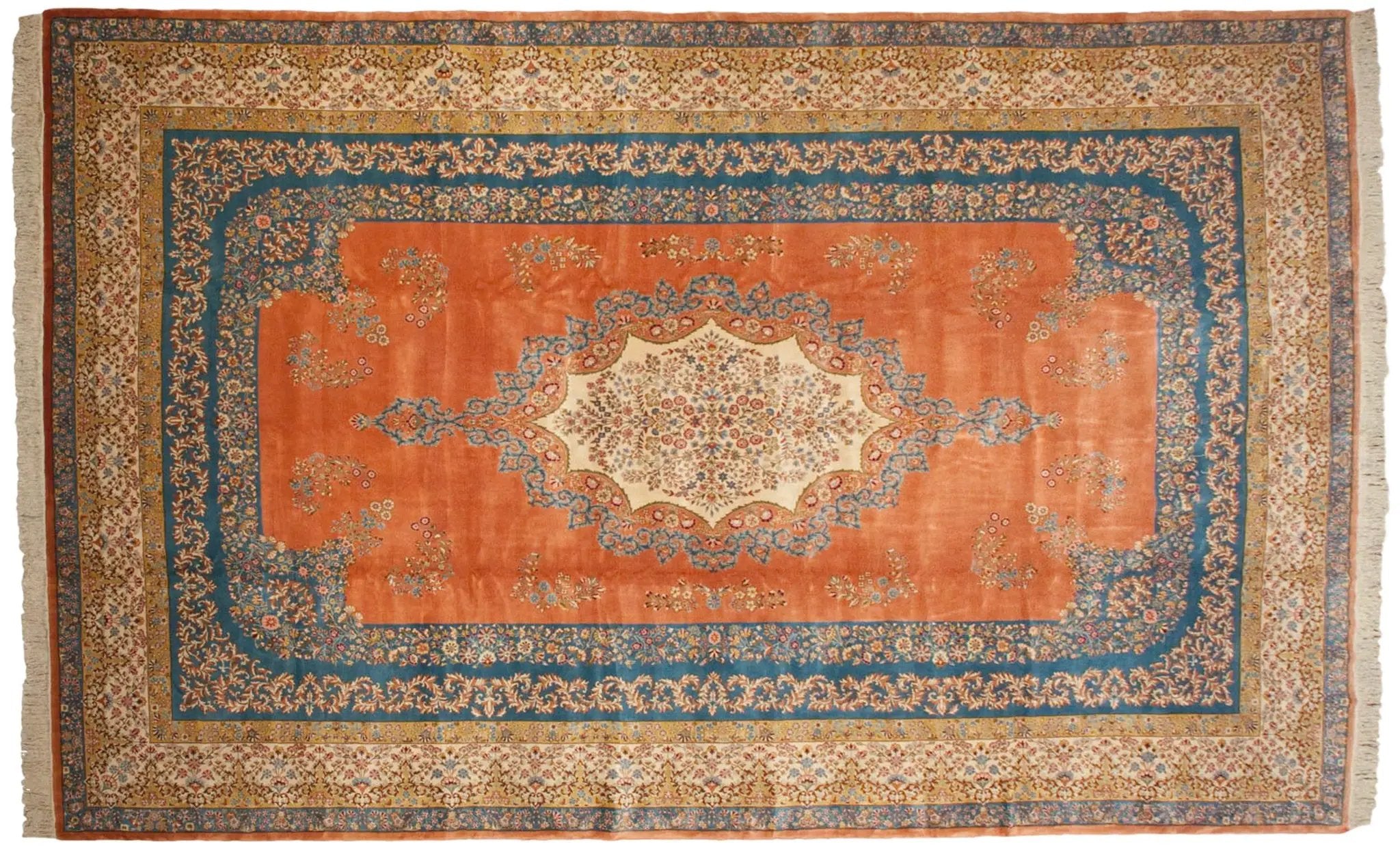 12x18.5 Vintage Bulgarian Kerman Design Carpet