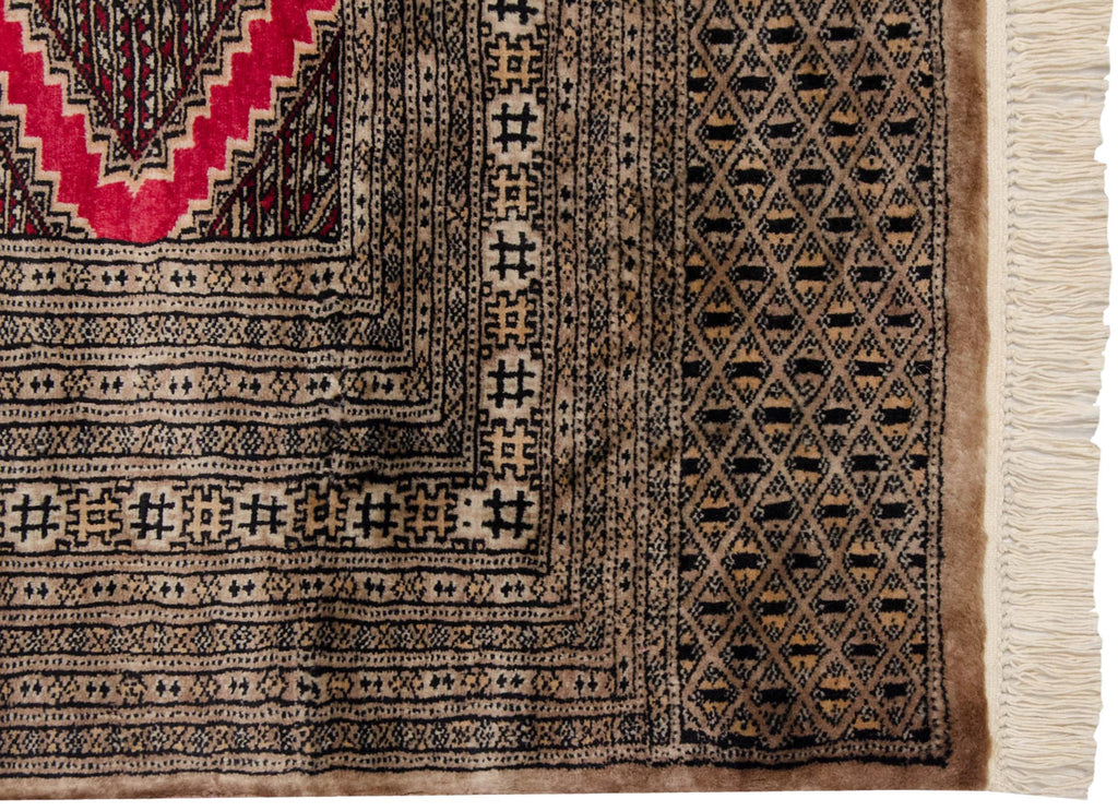 4x6 Vintage Fine Pakistani Turkmen Design Rug