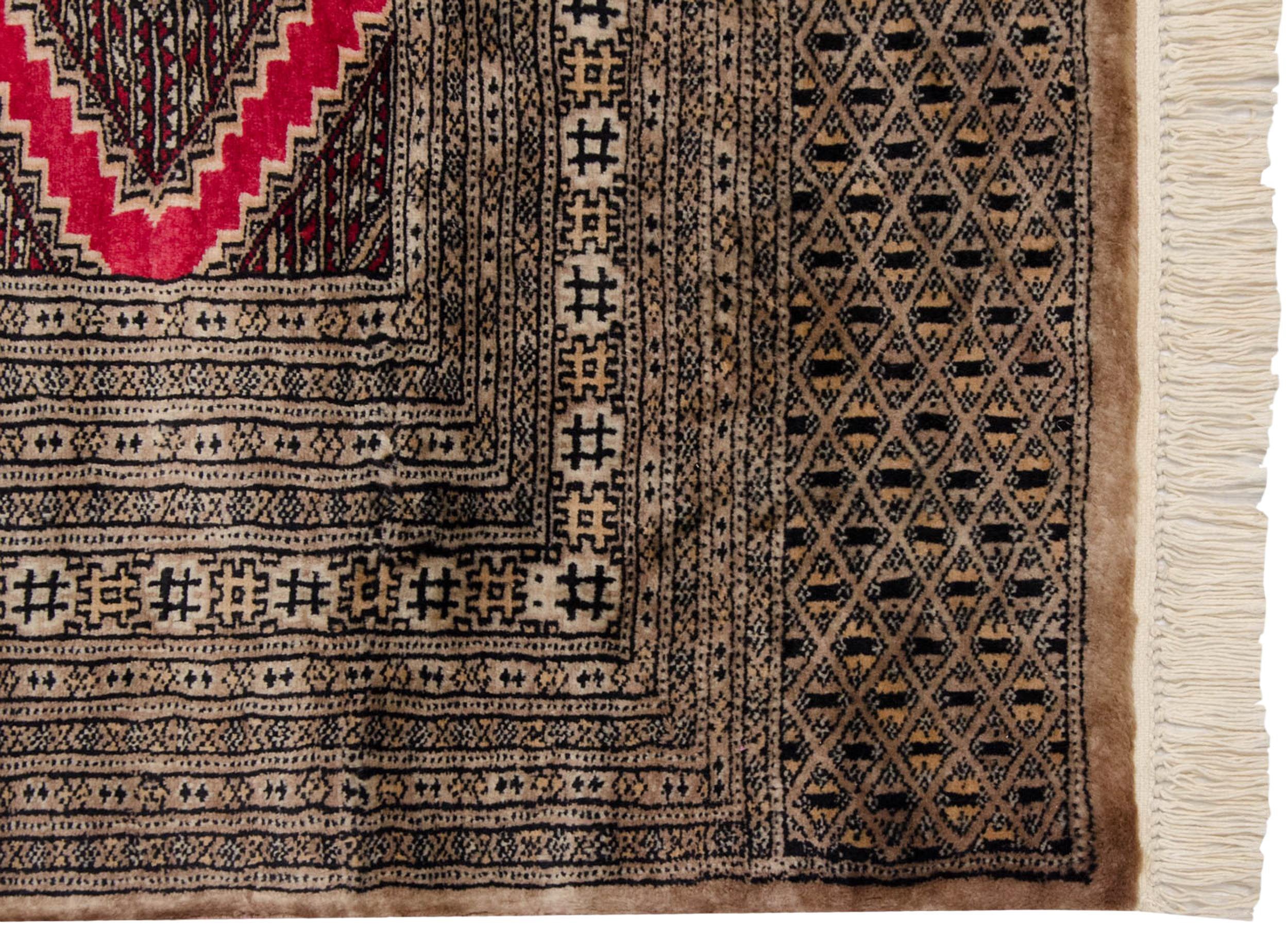 4x6 Vintage Fine Pakistani Turkmen Design Rug