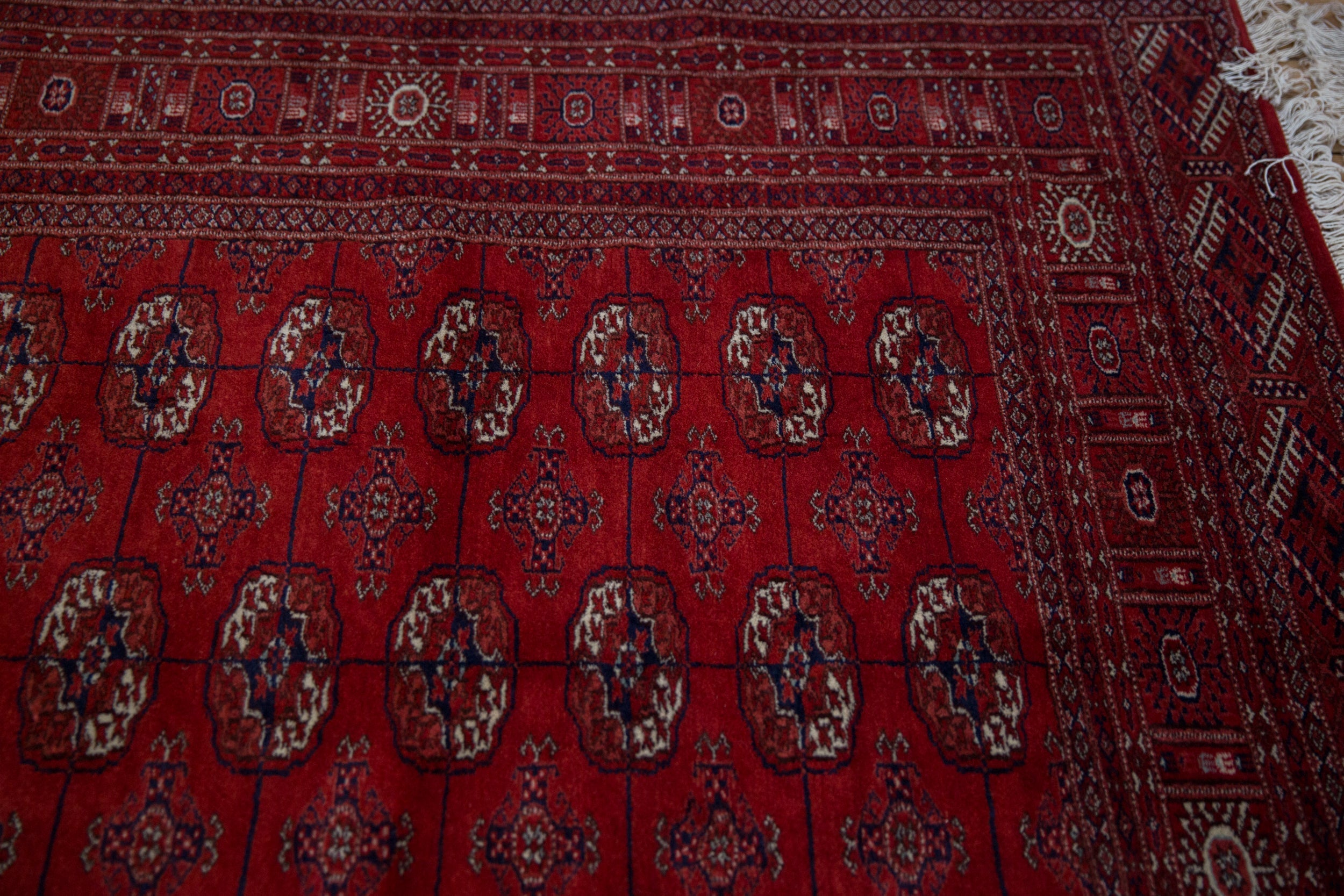5x5 Vintage Fine Bokhara Square Rug