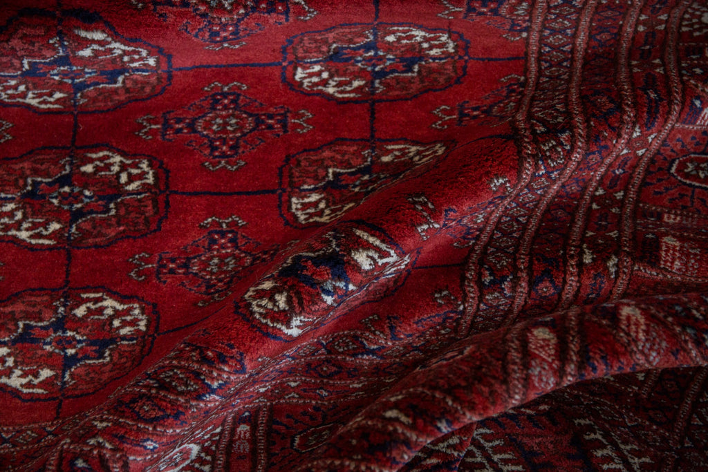 5x5 Vintage Fine Bokhara Square Rug