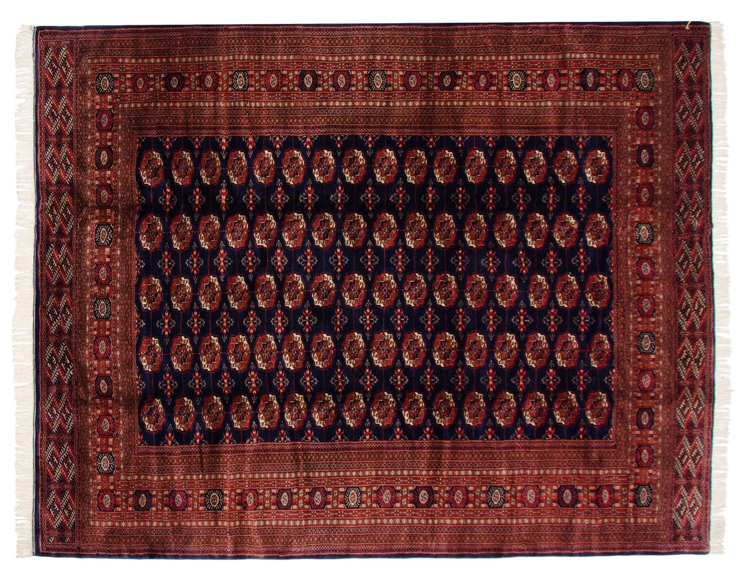 9x11.5 Vintage Fine Bokhara Carpet