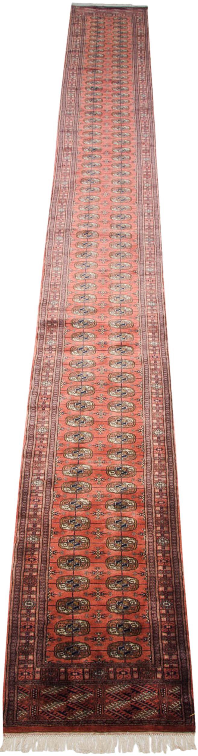 2.5x24.5 Vintage Fine Bokhara Rug Runner