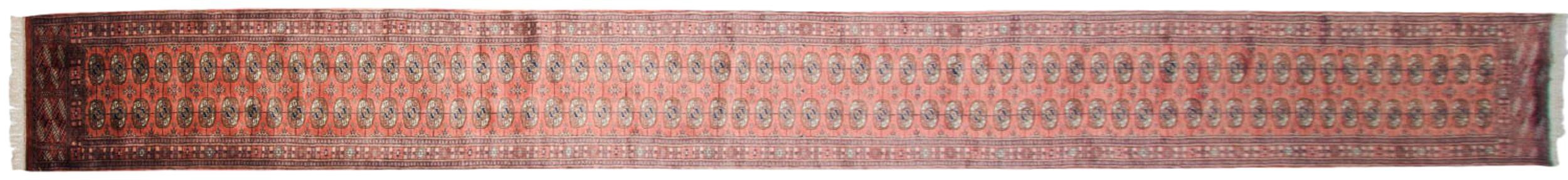 2.5x24.5 Vintage Fine Bokhara Rug Runner