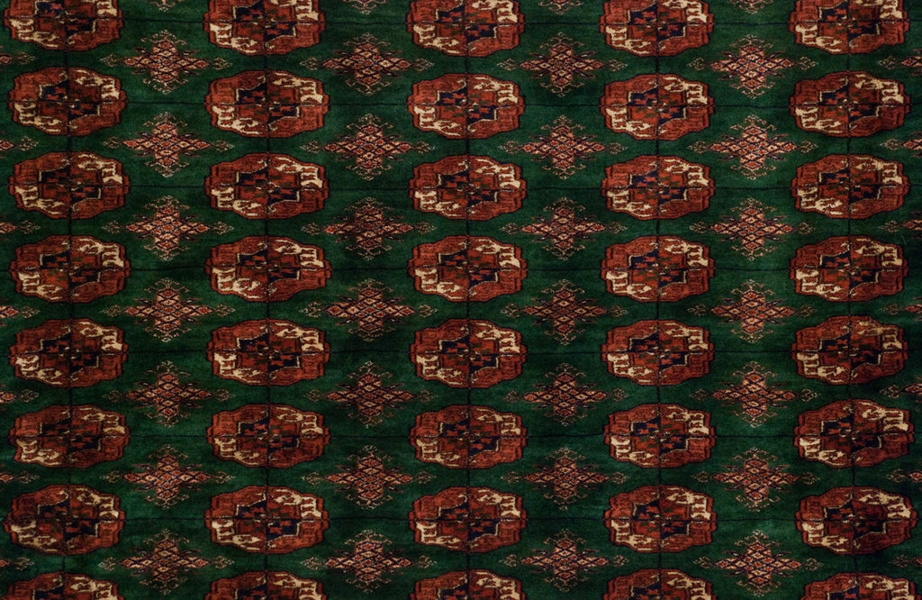 12x12.5 Vintage Fine Bokhara Square Carpet