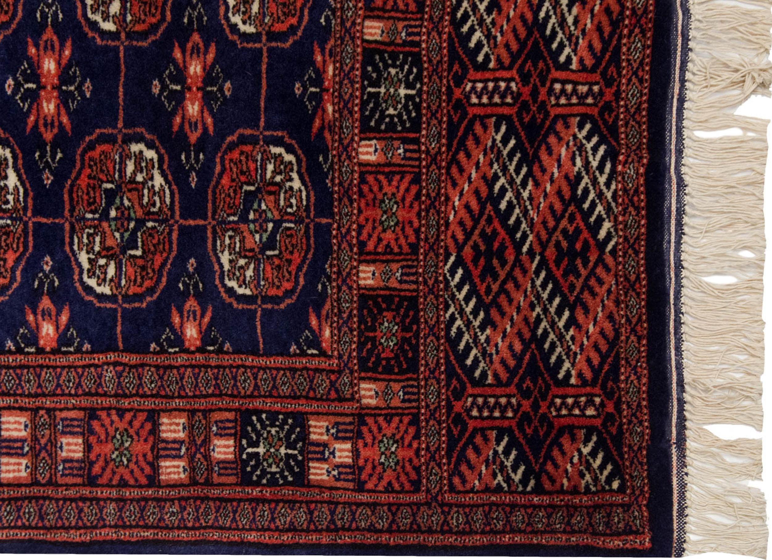 2.5x19.5 Vintage Fine Bokhara Rug Runner