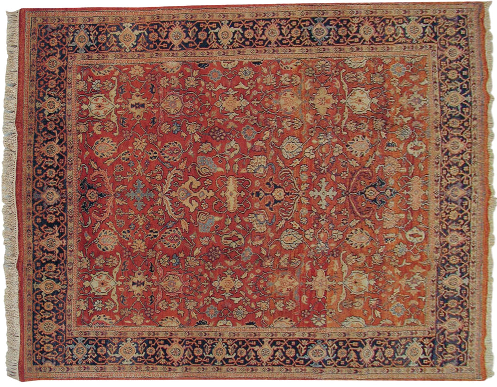 8x10 Vintage Indian Mahal Design Carpet