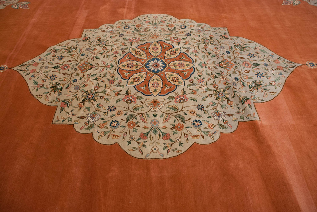 14x21 Vintage Bulgarian Tabriz Design Carpet