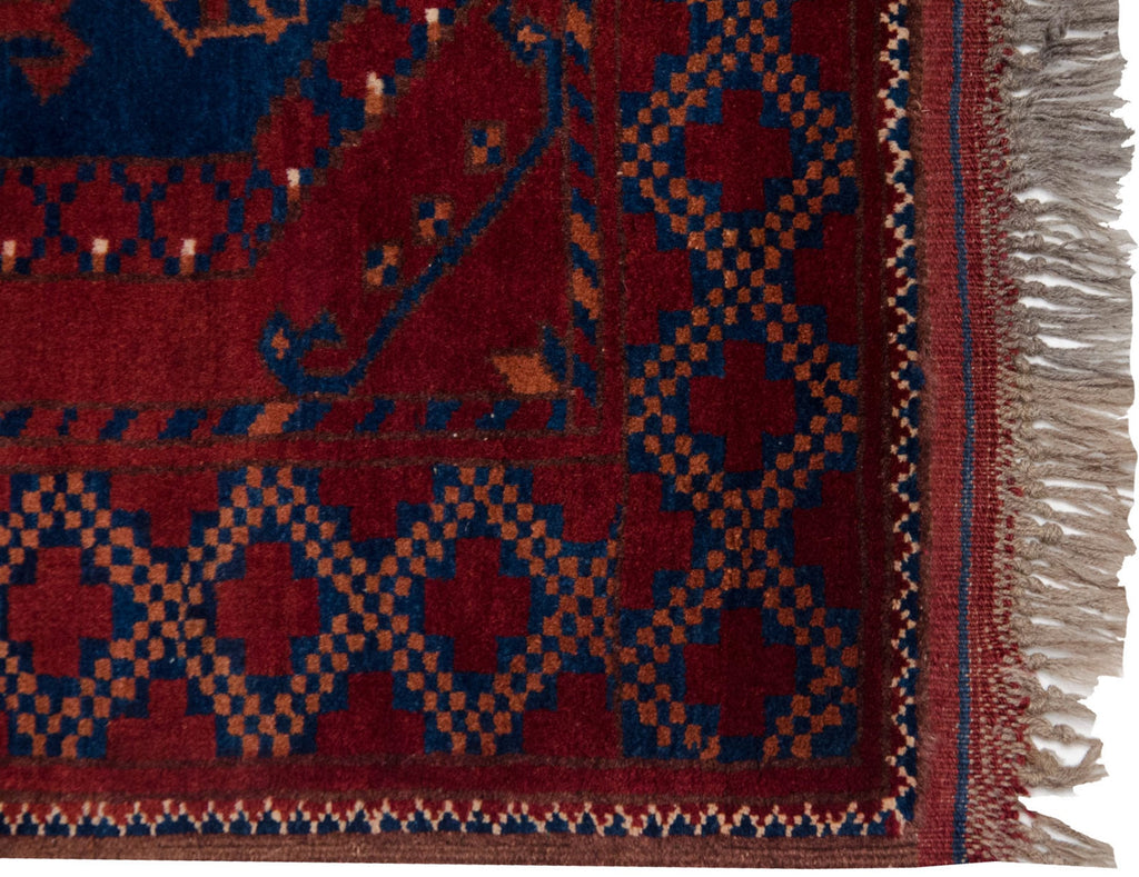3x4 Vintage Pakistani Ersari Design Square Rug