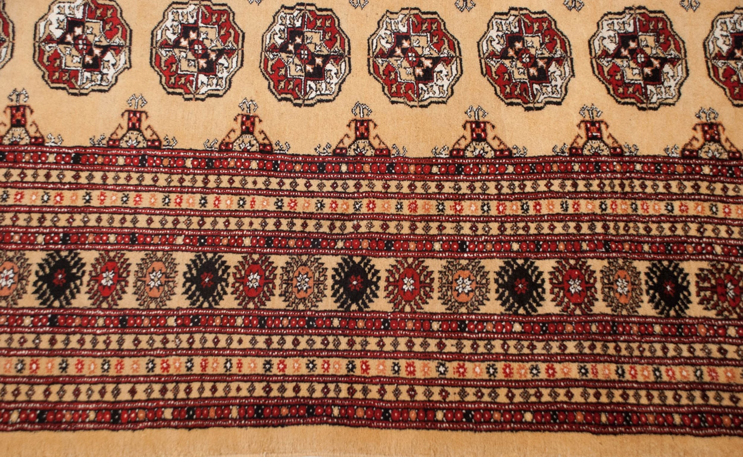 10x14.5 Vintage Bokhara Carpet