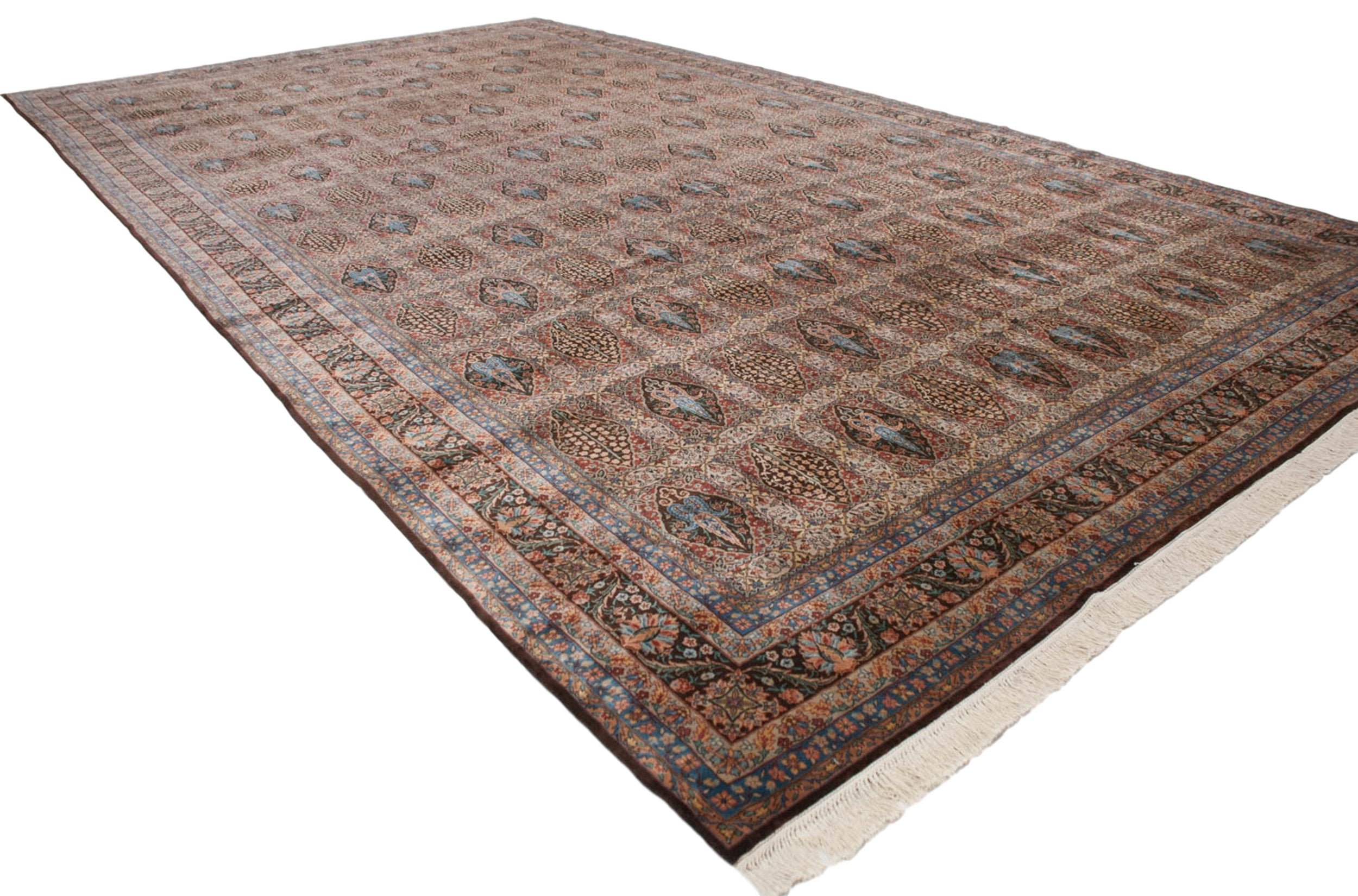 12x21.5 Vintage Bulgarian Tabriz Design Carpet
