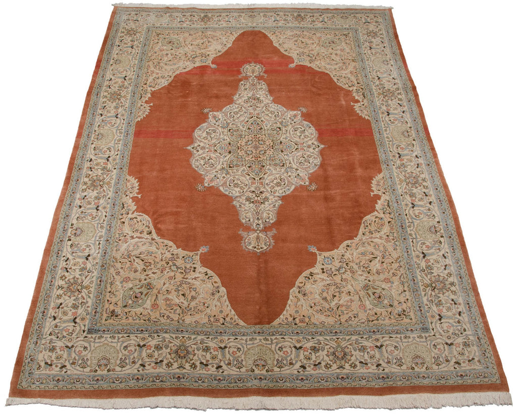 9.5x14.5 Vintage Tabriz Carpet