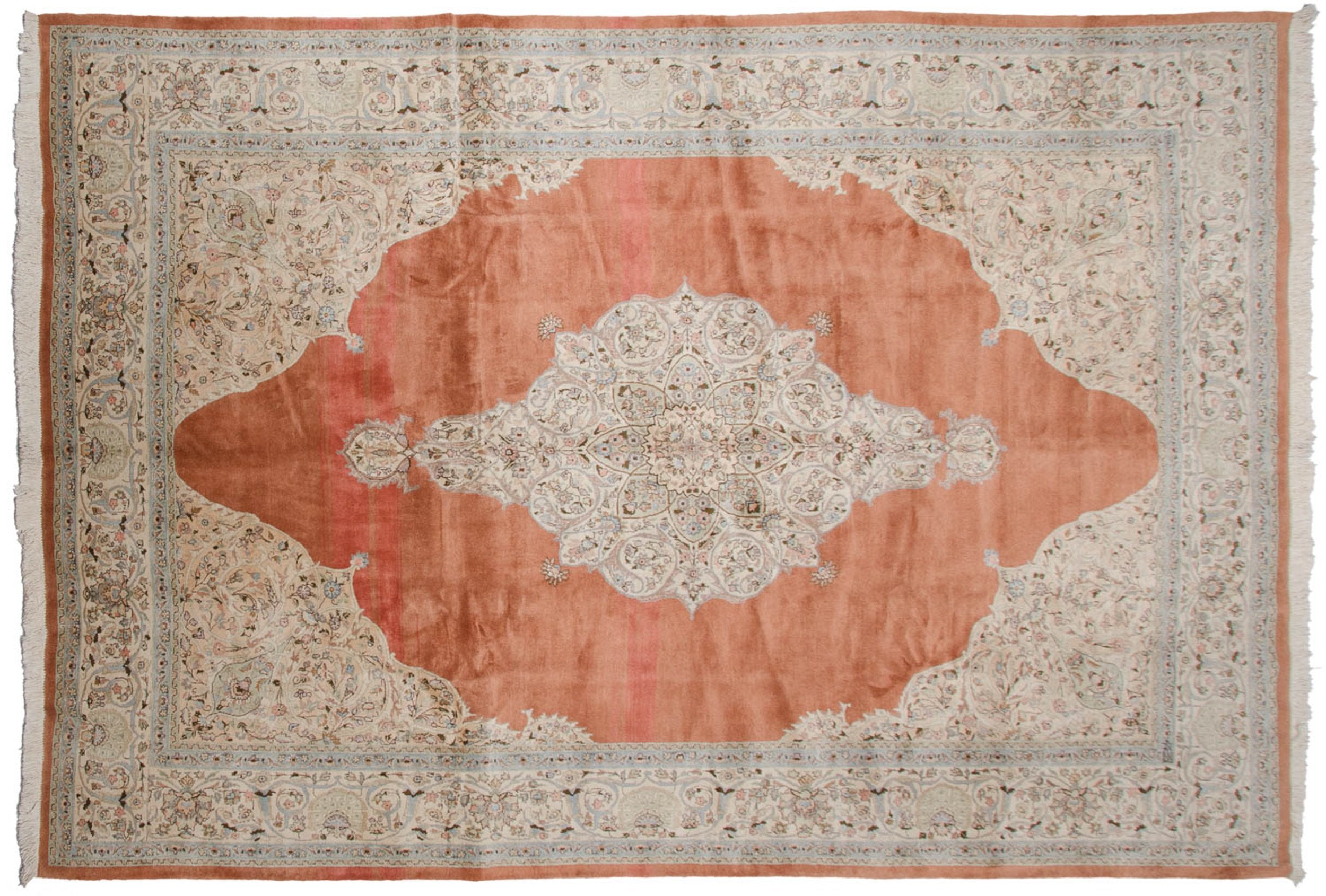 9.5x14.5 Vintage Tabriz Carpet