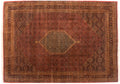 10x14 Vintage Tea Washed Indian Bijar Design Carpet
