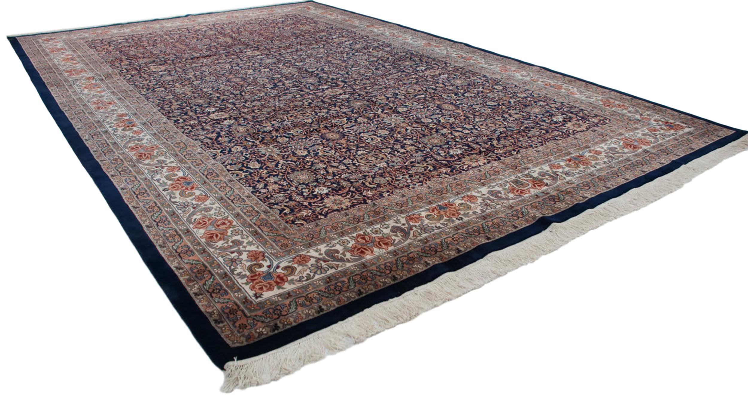 11.5x18 Vintage Indian Bijar Design Carpet