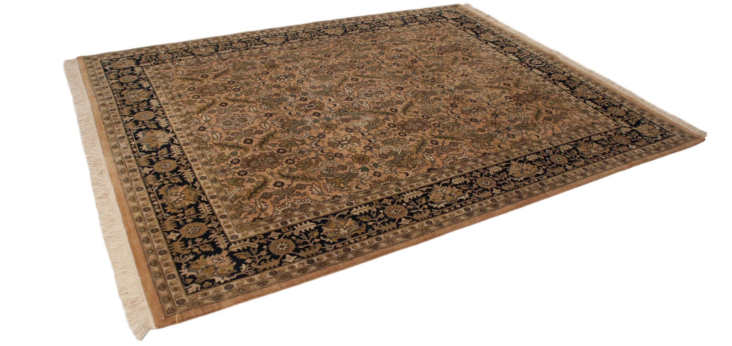 8x10 Vintage Indian Heriz Design Carpet