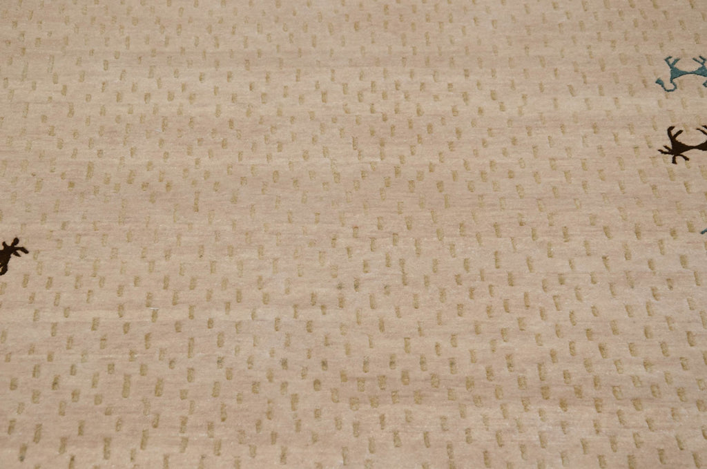 6x9 New Indian Folk Art Design Carpet