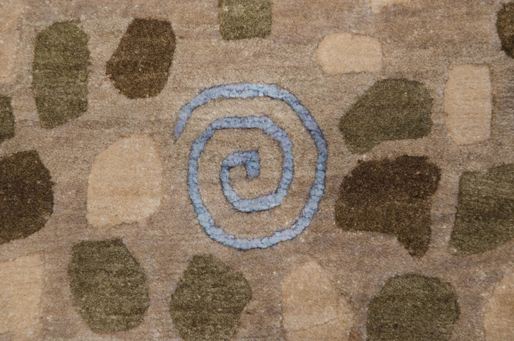 6x9 New Indian Folk Art Design Carpet