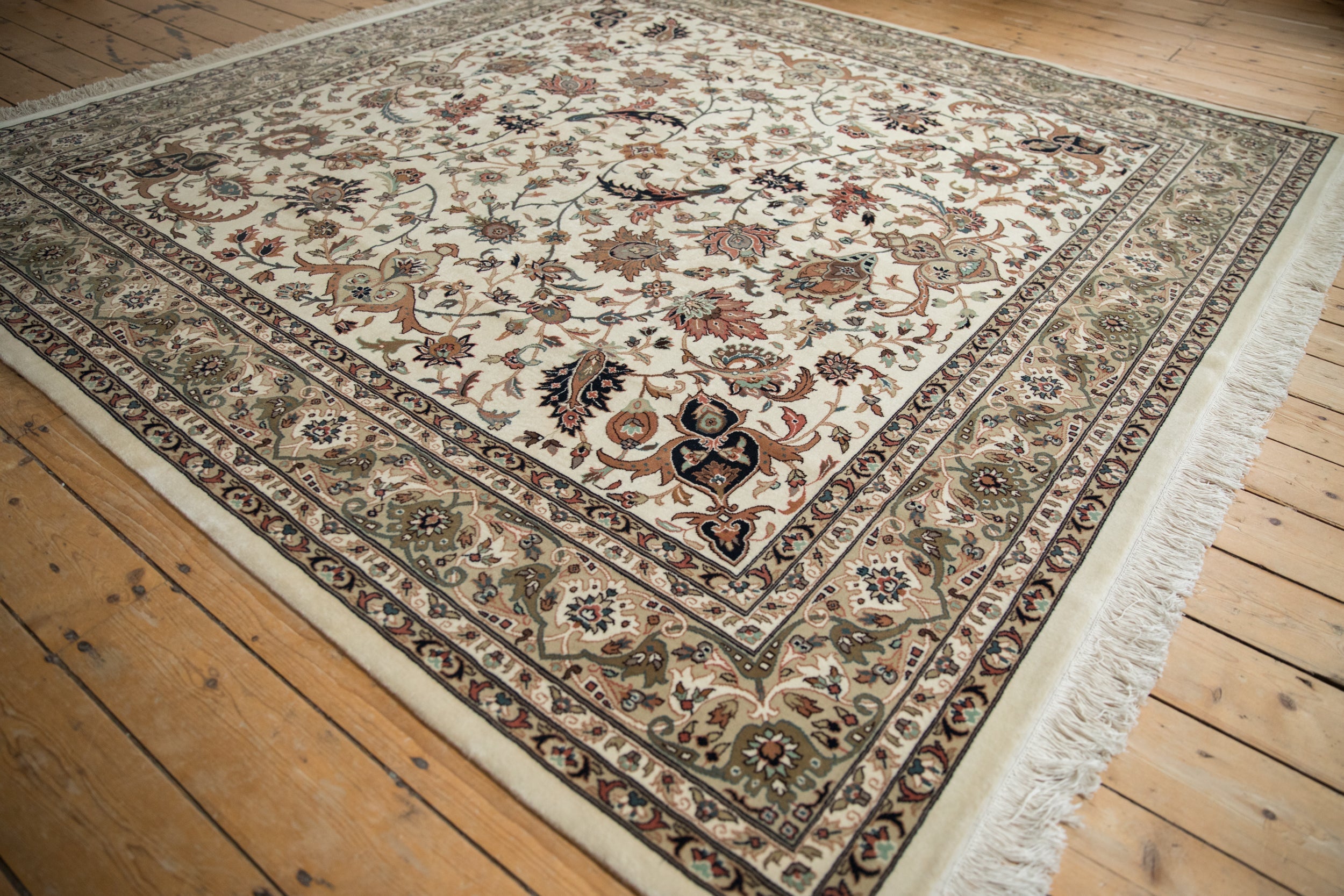 8x8 New Indian Isfahan Design Square Carpet