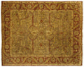 8x10 New Gold Wash Indian Oushak Design Carpet