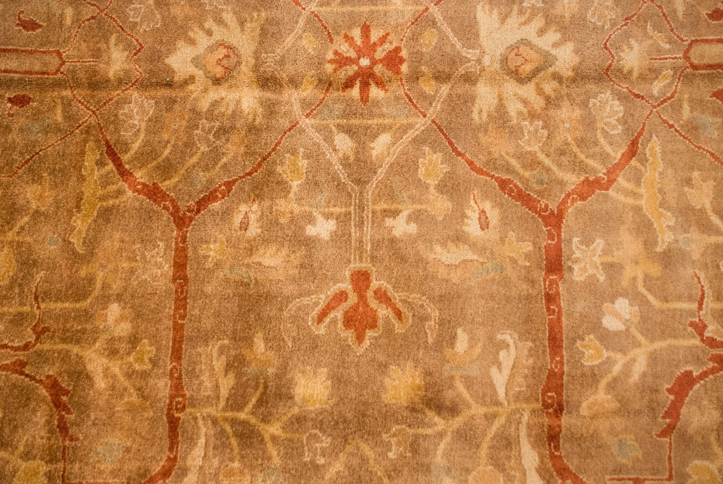 8.5x11.5 New Gold Wash Indian Oushak Design Carpet