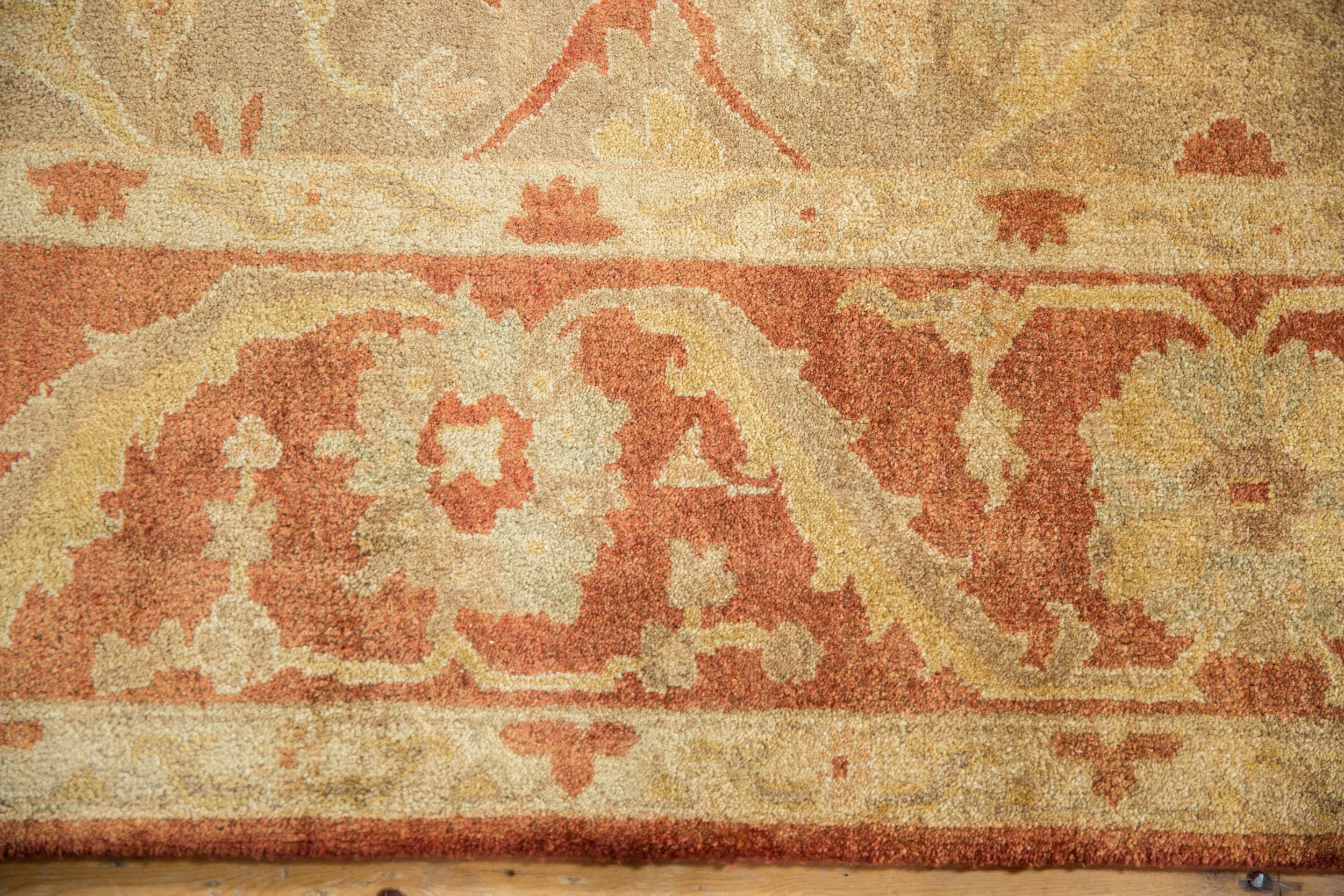 8.5x11.5 New Gold Wash Indian Oushak Design Carpet