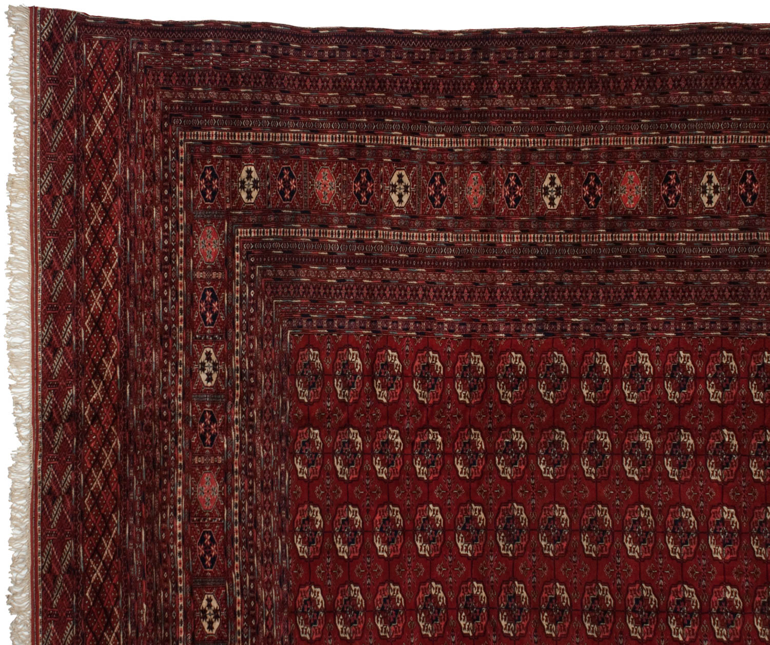 13x17.5 Vintage Fine Bokhara Carpet
