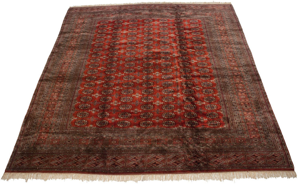 12x12.5 Vintage Fine Bokhara Square Carpet