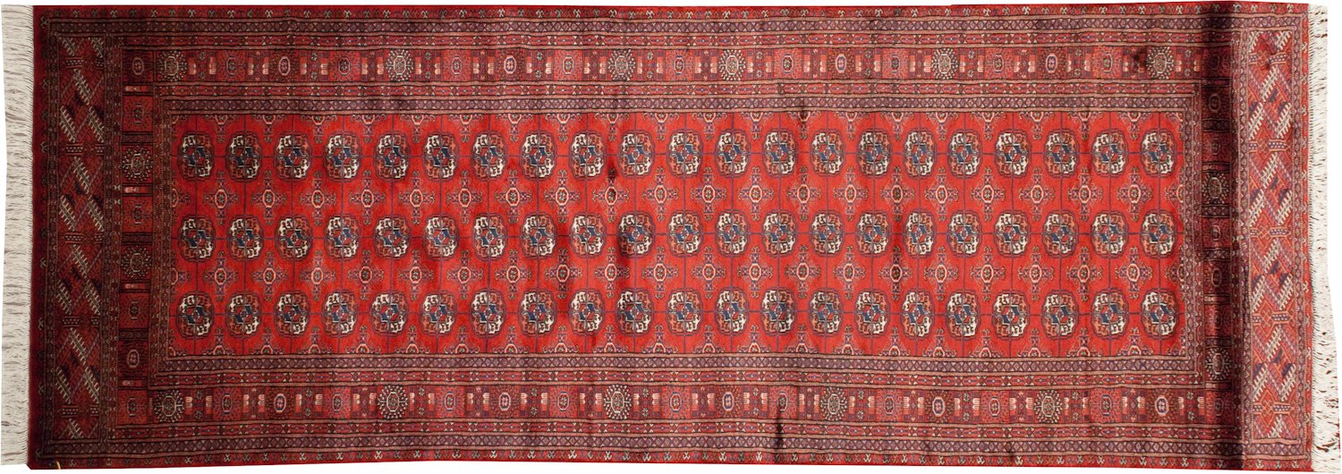 4.5x11 Vintage Fine Bokhara Rug Runner