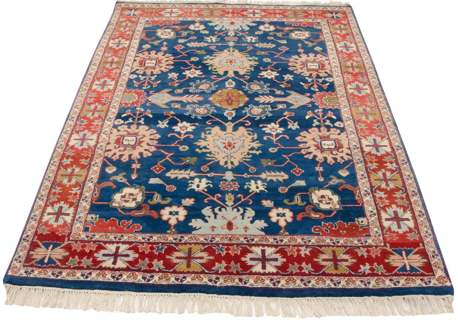 4.5x7 Vintage Indian Bijar Design Rug