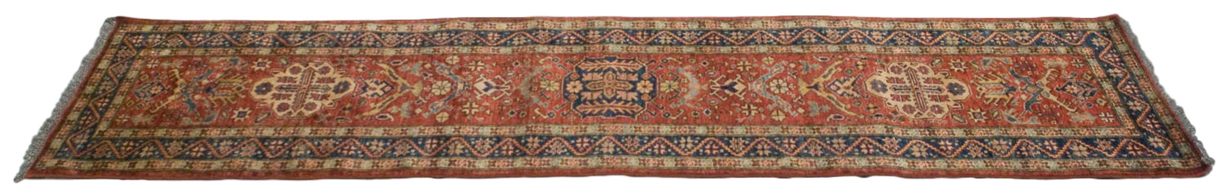 2.5x9.5 New Pakistani Caucasian Design Rug Runner