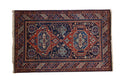 4.5x7 Vintage Indian Caucasian Design Rug