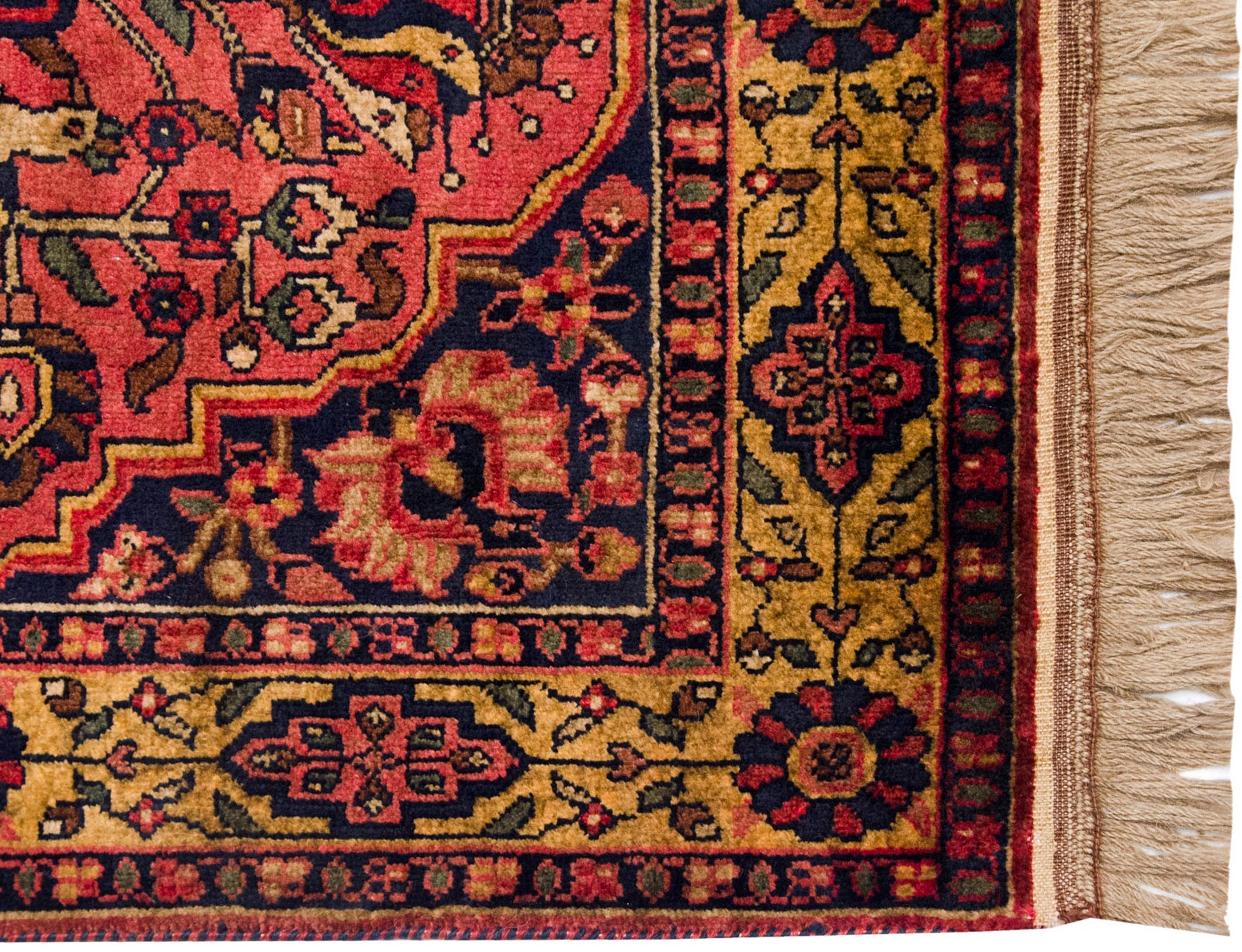 3x5 Vintage Indian Bakhtiari Design Rug