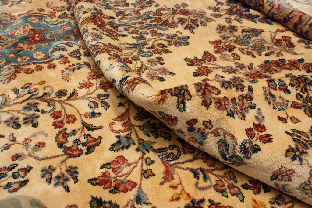 9.5x22.5 Vintage Kerman Carpet