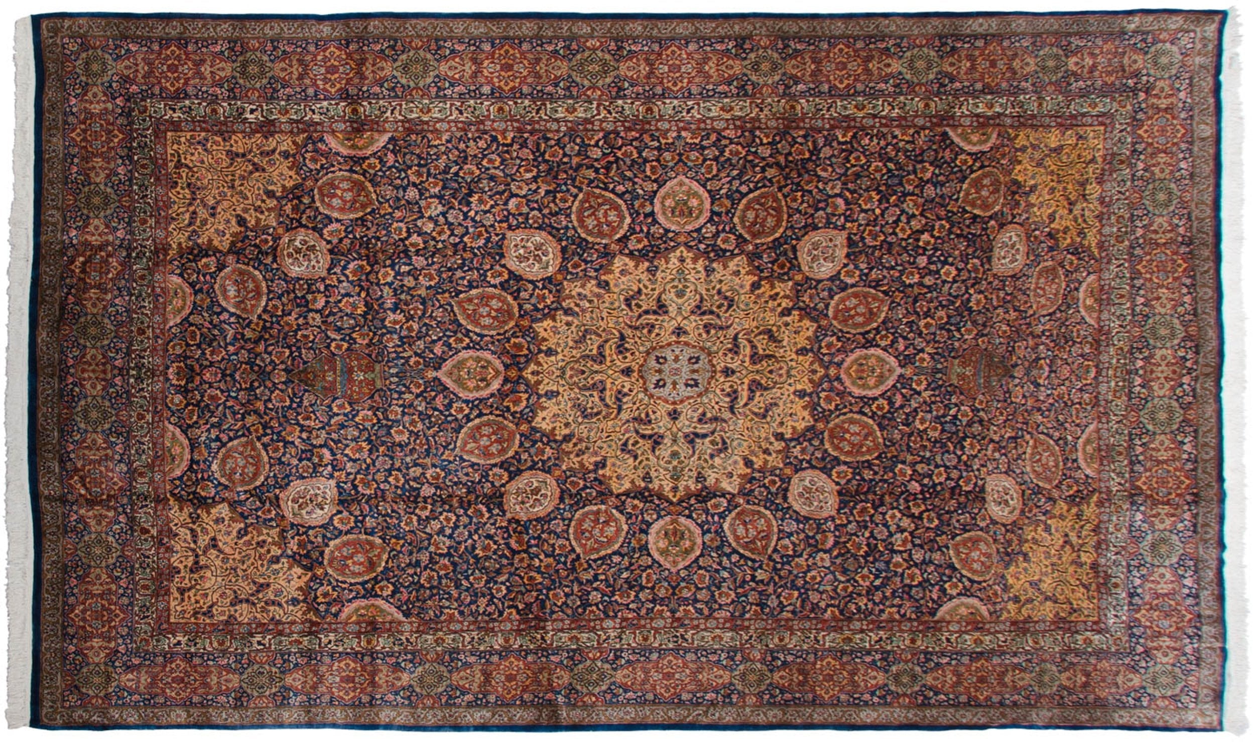 10x16.5 Vintage Fine Pakistani Ardebil Design Carpet