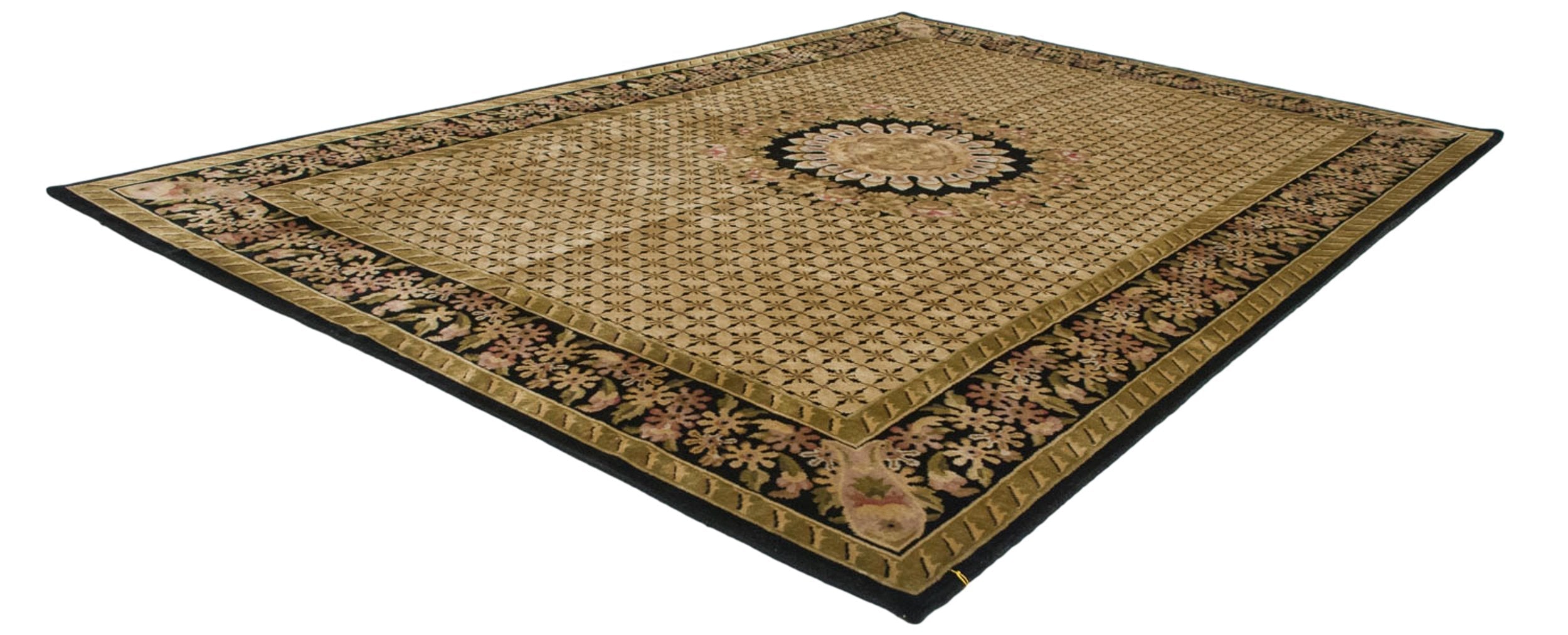 10x14.5 Indian Savonnerie Design Carpet