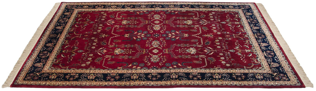 9.5x14 Fine Indian Mohajeran Sarouk Design Carpet