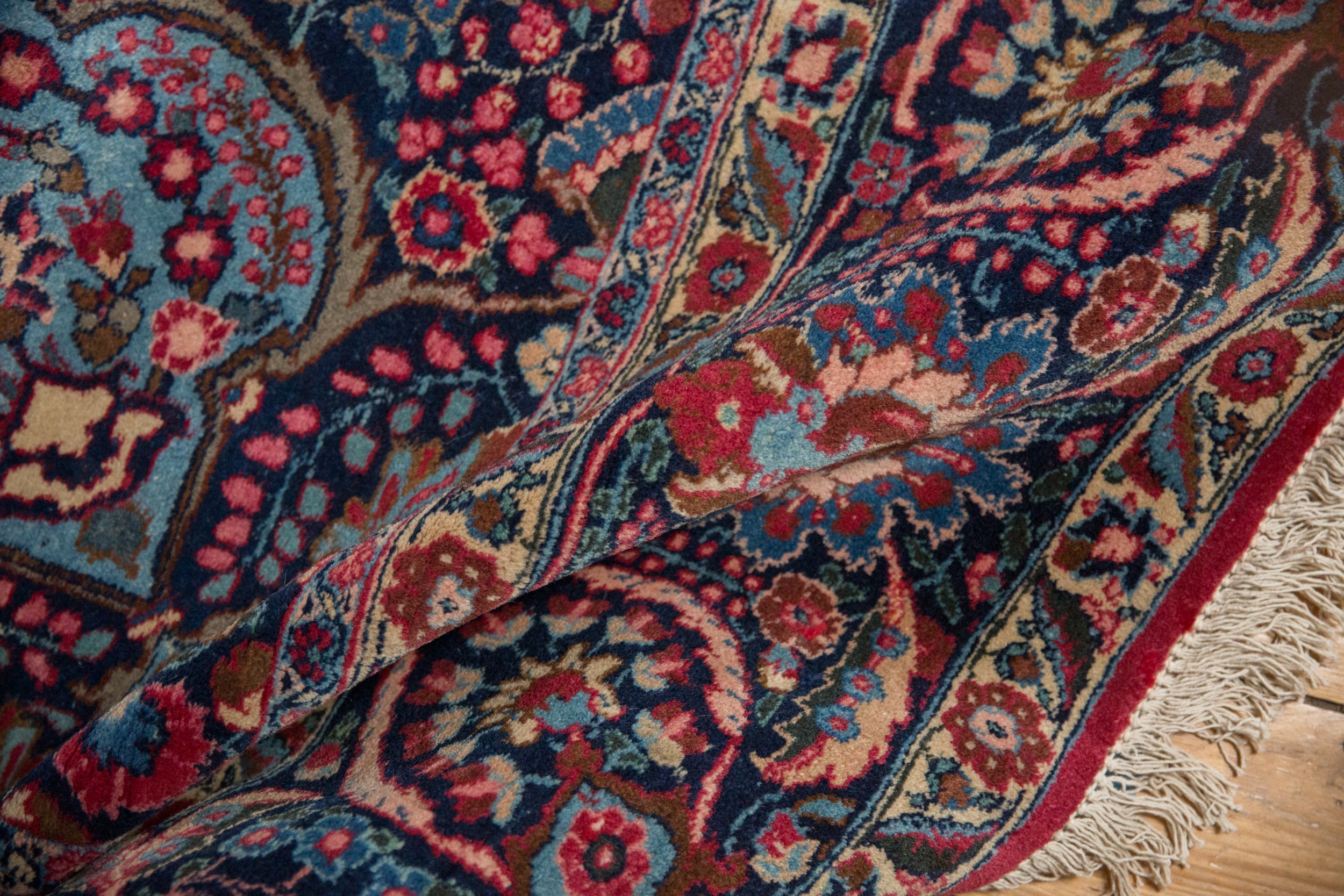 12x14 Vintage Tabriz Square Carpet