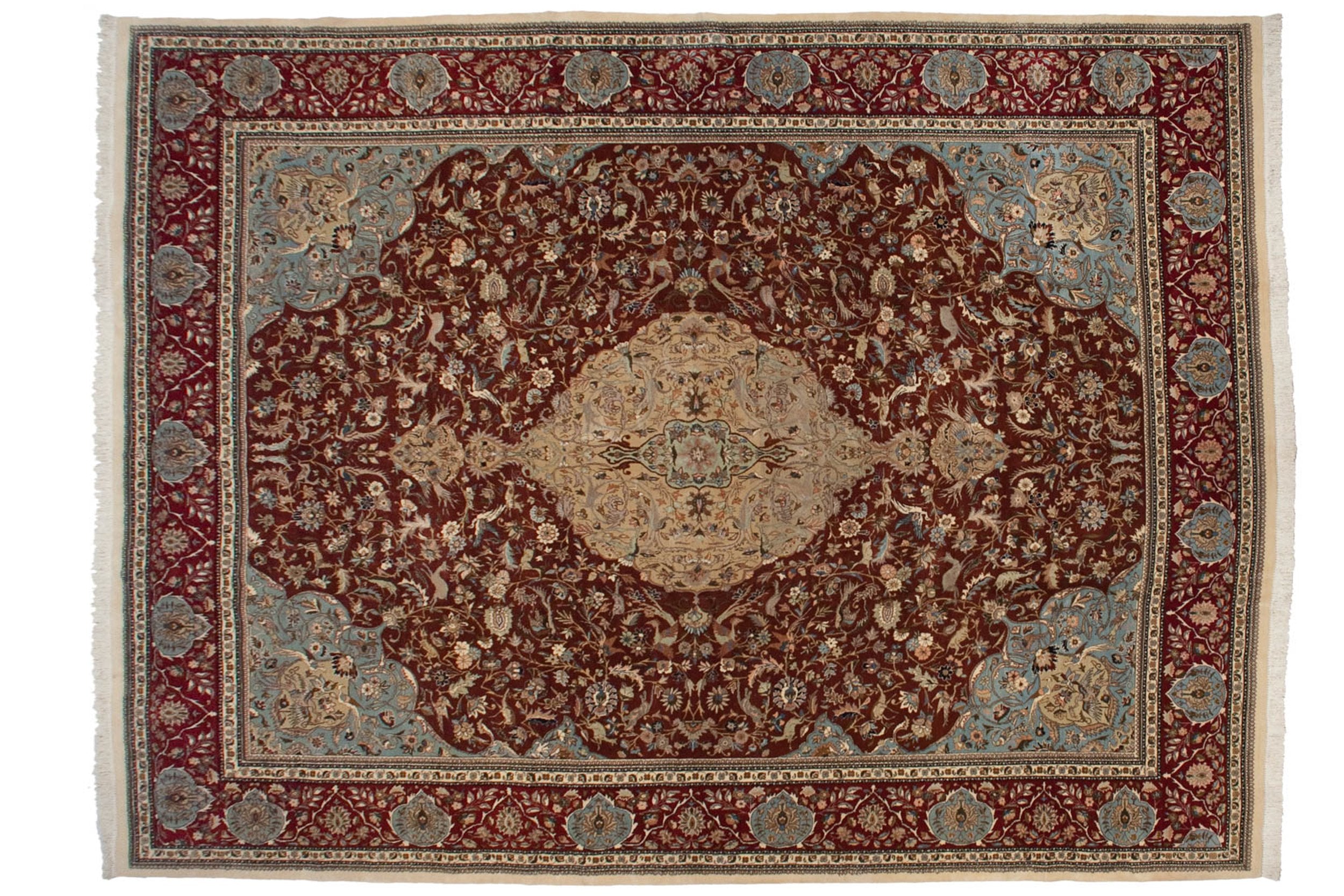 12x16 Vintage Tabriz Carpet