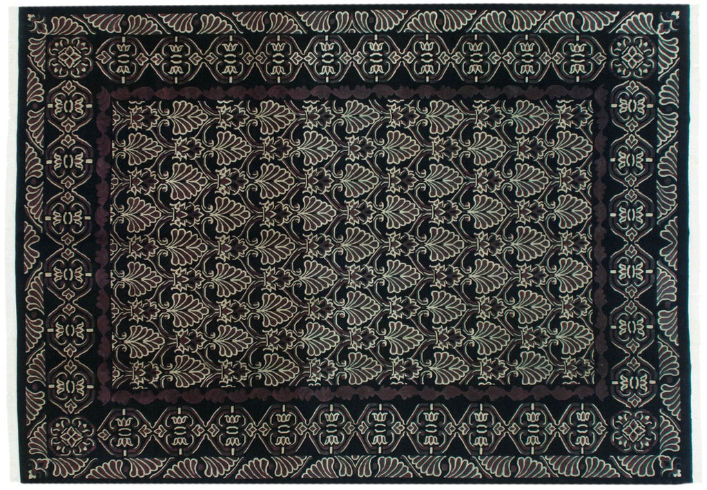 10x14 Vintage Indian Damask Design Carpet