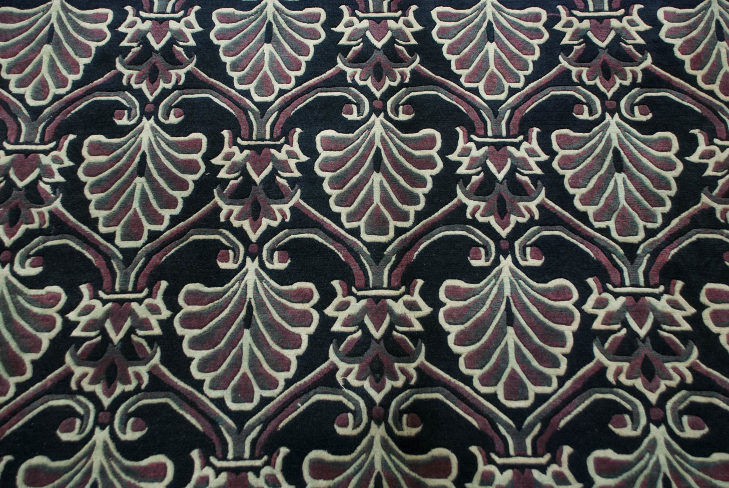 10x14 Vintage Indian Damask Design Carpet