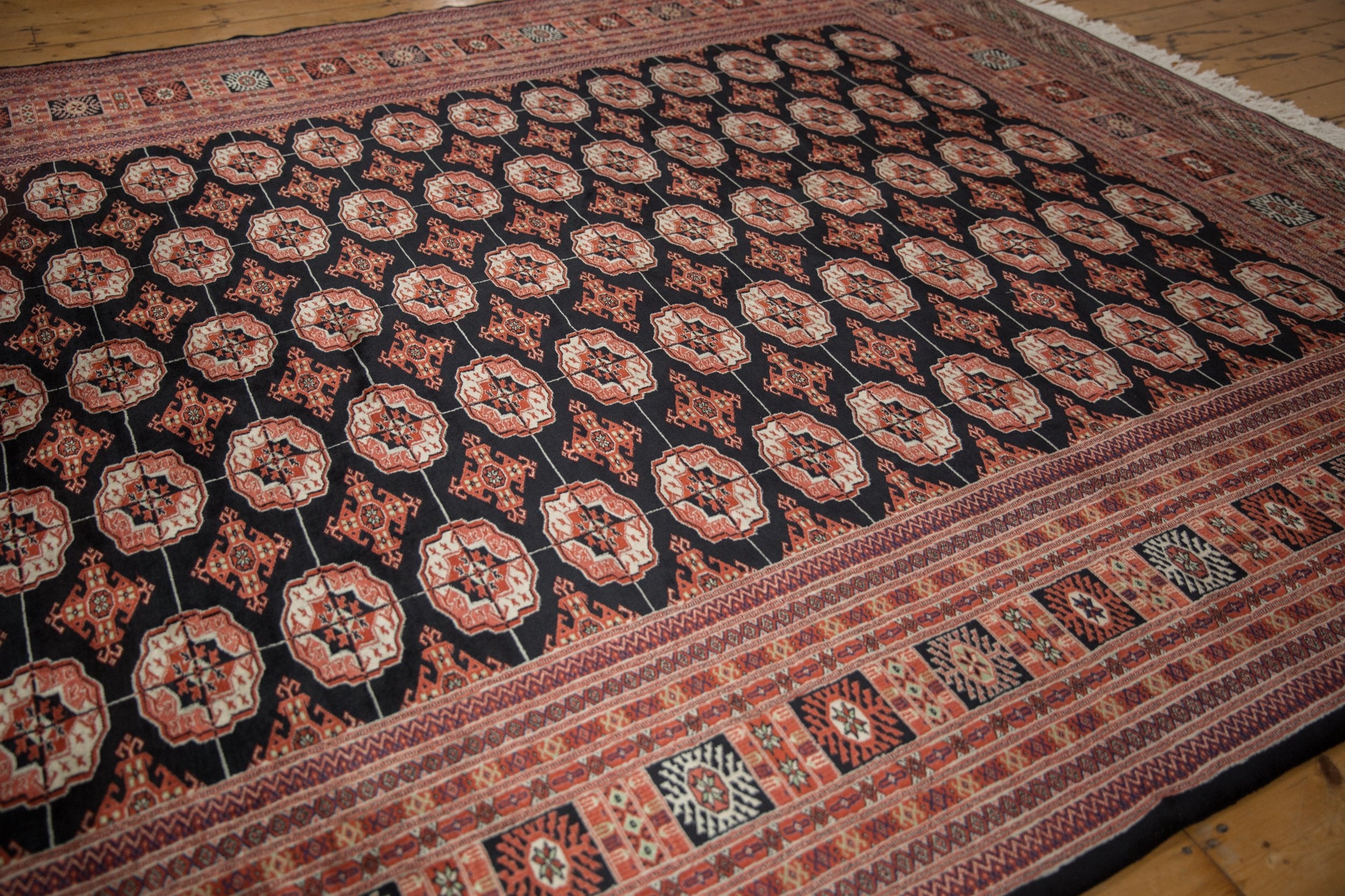 8.5x10.5 Vintage Fine Bokhara Carpet