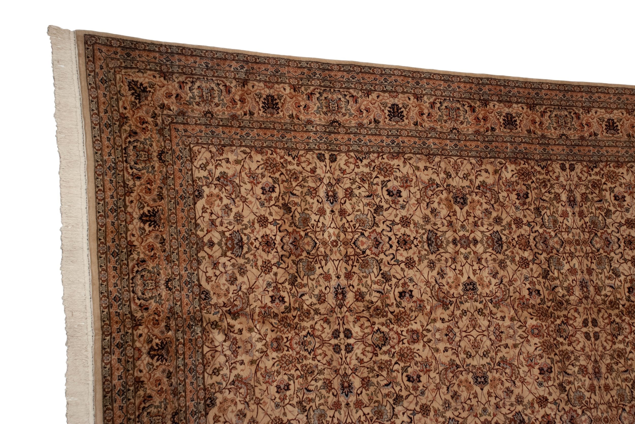 12x17.5 Vintage Pakistani Isfahan Design Carpet